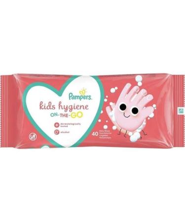 Pampers Kids hygiene wipes for on the go 1 pack 40 wipes