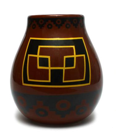 Mate Green Calabasse for Yerba Mate Brown Black Yellow 350 ml
