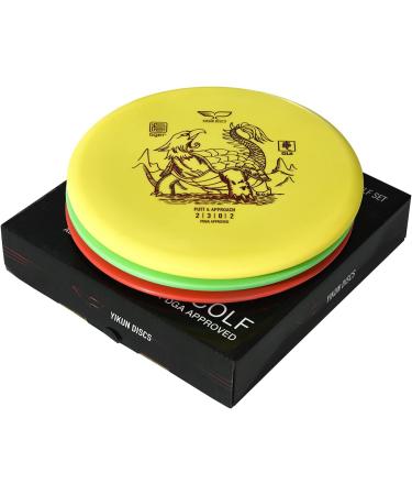 Yikun PDGA Approved Disc Golf Starter Set - 3-in-1 Driver, Mid-Range, Putter (165-170g) - Ideal for Beginners - Outdoor Game Kit - Buy Online on SooperMarket.com