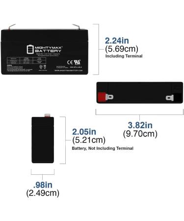 Mighty Max 6V 1.3AH SLA Battery Replacement for Remco RM6-1.3 - International Shipping Available - Buy Online on SooperMarket.com
