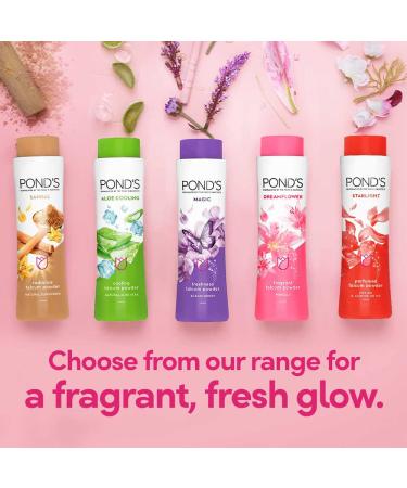 Ponds Dream Flower Magic Talc 100g - Refreshing Body Powder for a Delicate Fragrance - Buy Online on SooperMarket.com