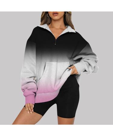 Shop Creoqiji Women's Cat Print Sweater Dress - Fashionable Casual Long-Sleeved Hoodie with Pockets - XXL Pink - Buy Online on SooperMarket.com