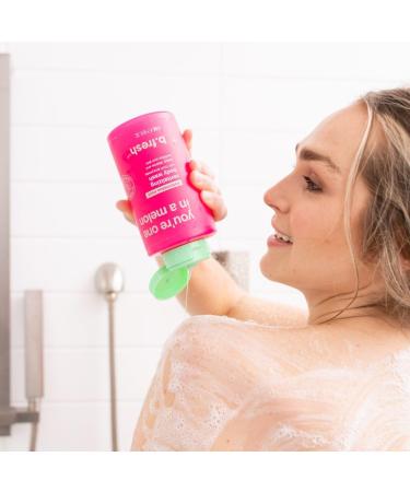 Buy b.fresh Exfoliating Body Wash - You re One In A Melon Shower Gel for Men & Women | Revitalizing 16 Fl Oz with Fruit Enzymes | International Shipping - Buy Online on SooperMarket.com