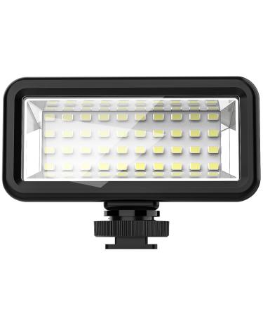FitStill Underwater Lights Dive Light 40 LED 2500mAH High Power Dimmable Video Light Waterproof 131ft(40m) for Go Pro Canon Nikon Pentax Panasonic Samsung SLR Cameras