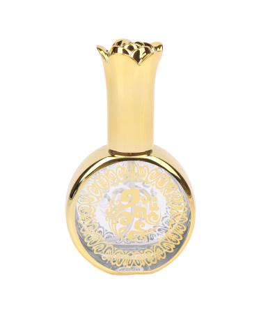 Yawdil 20ml Refillable Sample On Container Perfume Essential Gold Bottles Crystal Bottles Oil Glass Gold Electroplated Decorative Travel Empty Mini Carved Liquid Pressed Glass Bottle One Color RY0691