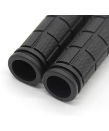 2 Pairs Soft Black Rubber Bicycle Handlebar Grips for BMX MTB Mountain Road Scooter Bike - Buy Online on SooperMarket.com