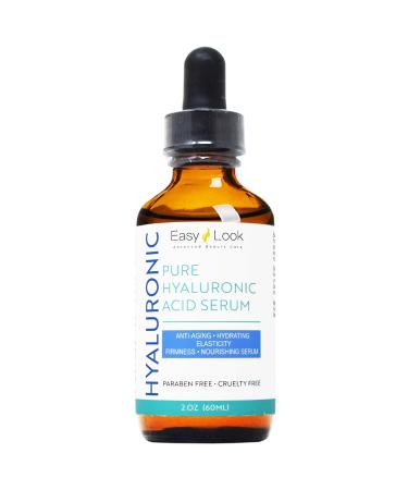 Pure Hyaluronic Acid Serum for Face Anti Aging Fine Lines Dark Spots & Dry Skin 2 oz