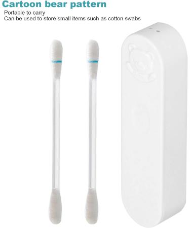 EBTools Reusable Cotton Swab Travel Case - Eco-Friendly Q-Tips for Makeup No Waste Easy Clean White - Perfect for Home & Travel - Buy Online on SooperMarket.com