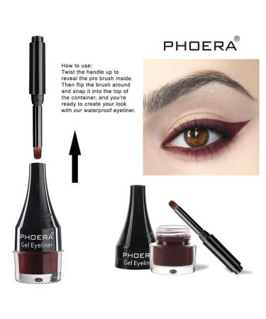Go Ho Brown Eyeliner Gel Pot - High Pigmented Matte Cream Eye Makeup with Brush for Women - Buy Online on SooperMarket.com