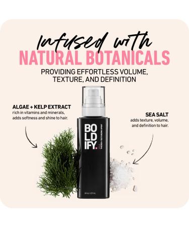 Boldify Thickening Spray + Hair Fiber (Dark Brown) + Shampoo Thicken Up Bundle: Volume Root Lift Texture for Thinning Hair - Buy Online on SooperMarket.com