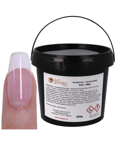 Acrylic Powder White 500g - Premium Nail Design for Acrylic Nails | Nail Modelling & Fingernails - Buy Online on SooperMarket.com