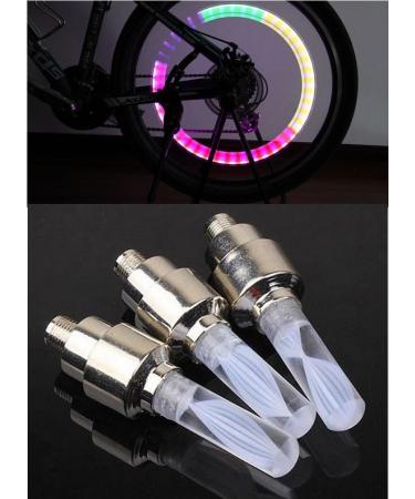 Dkiigame 10 Pack LED Flash Tyre Wheel Valve Cap Light for Car Bike Bicycle - Red, Yellow, Blue, Green, Colorful - Buy Online on SooperMarket.com