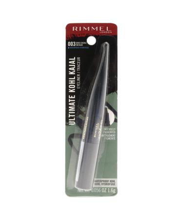 Rimmel London Ultimate Kohl Kajal Waterproof Eyeliner - 003 Smoked Emerald Eyeliner Women 0.06 oz
