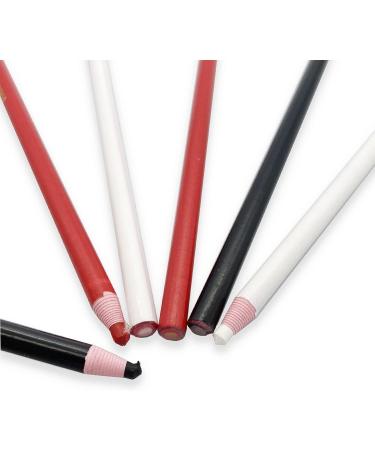 Yoliko Sewing Mark Pencil 6PCS - White/Black/Red - Invisible Erasable Fabric Pencils - For Leather Cut Marks - Student Drawing Tailor Marks - Buy Online on SooperMarket.com