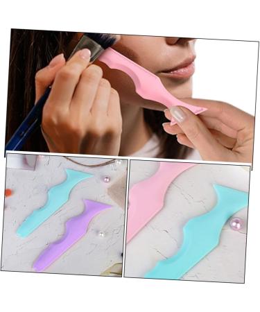 MAGICLULU 12 Pcs Silicone Beauty Ruler Blue Eyeliner Pencil Blue Mascara Silicone Eyeliner Aid The Face - Buy Online on SooperMarket.com