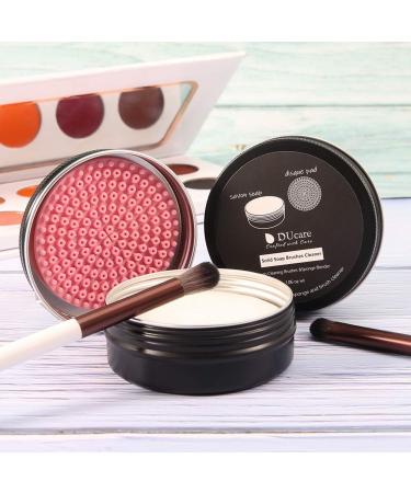 Ducare Makeup Brush Clean Set - Solid Soap Cleanser for Blenders and Brushes | Coconut Oil Formula | Travel-Friendly | Daily Cosmetic Tool Cleaner - Buy Online on SooperMarket.com