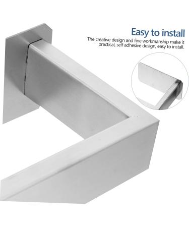 ABOOFAN Towel Rack Shower Door Wall Mounted Hooks Bathroom Furniture Self Adhesive Towel Bar Set No Punching - Buy Online on SooperMarket.com