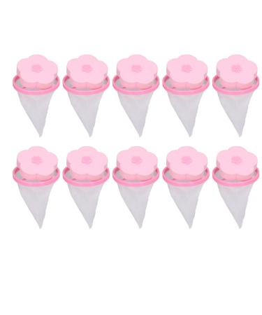 10pcs Washing Machine Hair Filter Cleaning Mesh Bag Floating Hair Filtering Mesh Removal Reusable Laundry Hair Mesh Remover Hair Filter Cleaning Mesh Bag for Pulsator Washer(A)