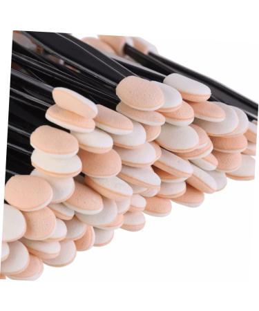 PLAFOPE 50 Pcs Eyeshadow Eyeliner Brushes Sponge Applicator Double Head Eyeshadow Brushes Size 1 Black - Buy Online on SooperMarket.com