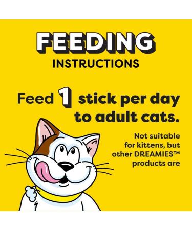 Dreamies Meaty Sticks 84 Pieces Cat Treats Tasty Snacks with Delicious Chicken Pack of 14 x(30g) - Buy Online on SooperMarket.com
