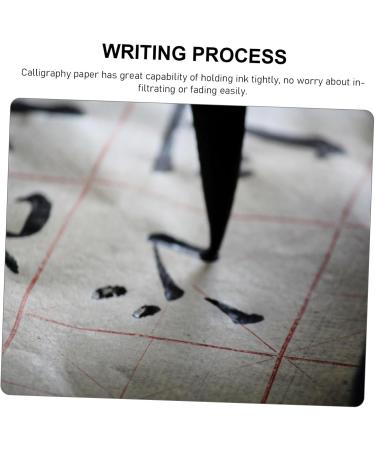 Operitacx 140 Sheets Grid Calligraphy Paper Rice Paper Calligraphy Painting Paper Writing Paper Student - Buy Online on SooperMarket.com