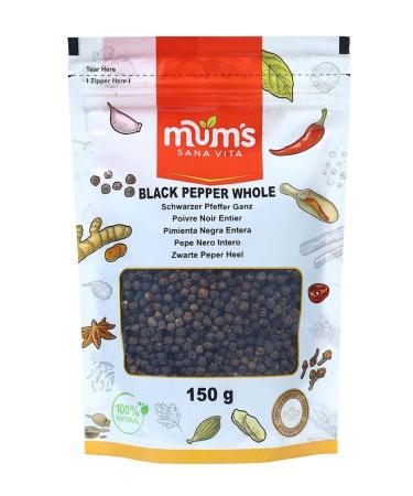 Mum's Premium Black Pepper Whole | Peppercorn 150g