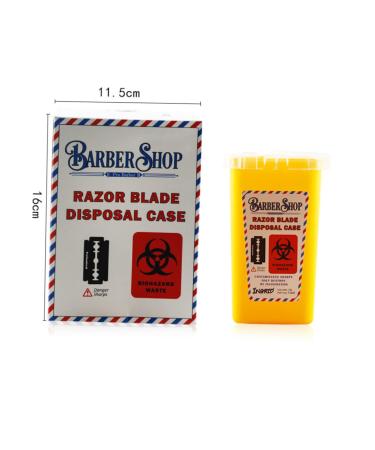 Solustre 3 StK Disposal Blade Container - Safe Sharp Razor Disposal & Travel Trash Storage - Yellow 15.4x9.5cm (Pack of 3) - Buy Online on SooperMarket.com