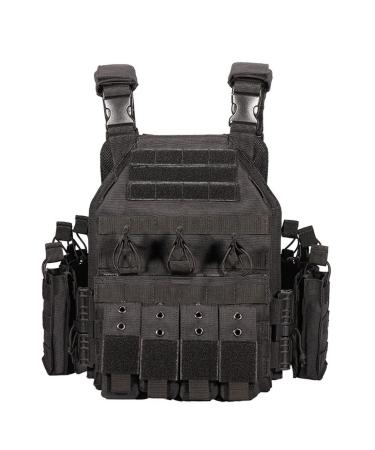 Generic Plate Carrier Molle Quick Release Multifunctional Tactical Vest Black