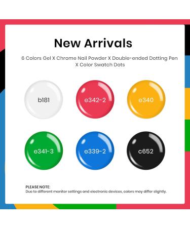 Beetles Gel Nail Polish Set 7 Vibrant Colors & Golden Chrome - Soak Off UV Gel with Double-Ended Brush - Perfect for Stunning Nails 2024 - Buy Online on SooperMarket.com