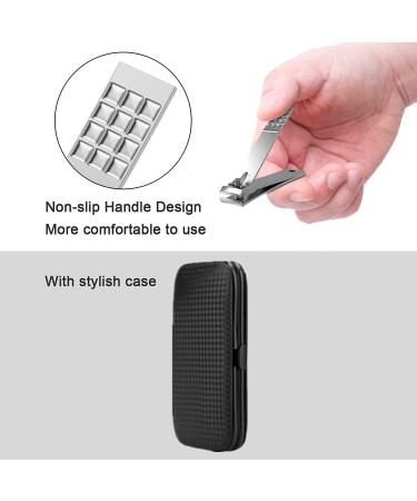 Nail Knip Set & Manicure Kit for Men - Stainless Steel Grooming Tools in Portable Travel Suitcase - Perfect Gift for Husband Friends & Family - Buy Online on SooperMarket.com
