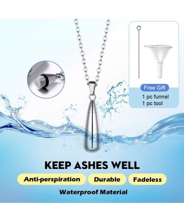 Personalized Prosteel Urn Chain Cross Necklace 18k Gilded Memorial Ash Pendant with Stainless Steel Chain | Life Tree Trailer Jewelry - Buy Online on SooperMarket.com