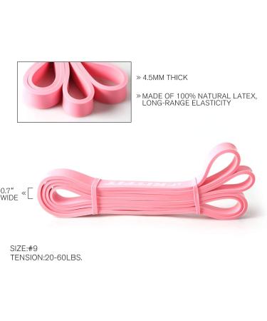 RitFit Pull Up Assist Band - Premium Resistance Band for Pull Up Assistance & Resistance Training | #9 Pink (20-60 lbs) - Perfect for Stretching & Powerlifting - Buy Online on SooperMarket.com