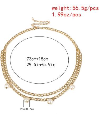 Xerling Big Pearl Waist Chain for Women - Bohemian Statement Belly Chain - Buy Online on SooperMarket.com