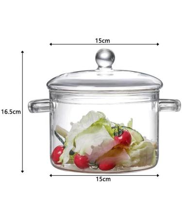Glass Cooking Kitchen Glass Stew Kitchen Soup Kitchen Shabu-shabu Household Instant Noodle Kitchen White Fungus Porridge Thickened Instant Noodl - Buy Online on SooperMarket.com