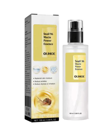 Tongyend Snail Mucin Serum Snail Mucus 96% Repair Essence Snail Mucin Moisturiser of Hyaluronic Acid Lightweight-Hydrating Serum Reduce Wrinkles&Skin Moisture& Glow Face for Woman
