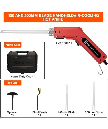 RONGTER Foam Cutter Pro Electric Hot Knife (200W) - Styrofoam Cutting Tool with Blades for Engraving & DIY Handmade - Buy Online on SooperMarket.com