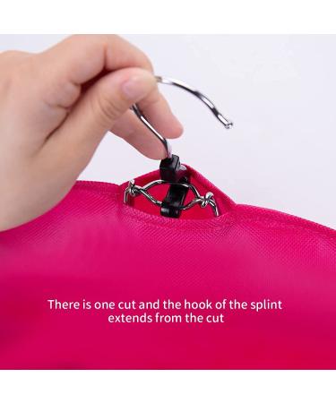 3PCS Extra Long Rose Wig Storage Bags with Wooden Hanger - Portable, Dust-proof, Transparent Zip Up Hair Extension Organizer - Buy Online on SooperMarket.com