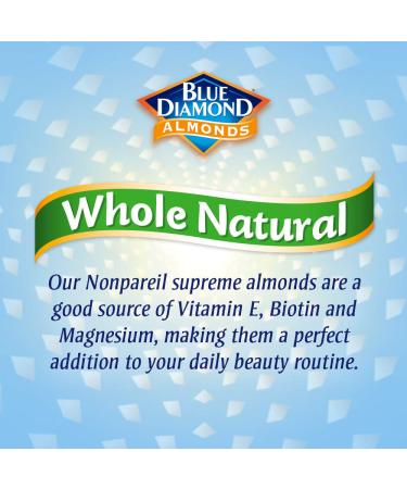 Blue Diamond Almonds Raw Whole Natural 16oz - Premium Quality Almonds - Buy Online on SooperMarket.com