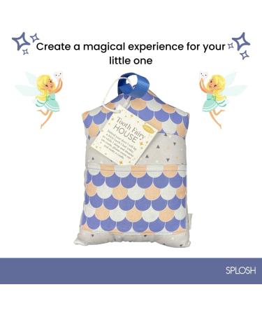 Splosh Navy Tooth Fairy House - Magical Pillow with Fairy Door for Lost Teeth, Perfect Gift for Kids and Toddlers - Buy Online on SooperMarket.com