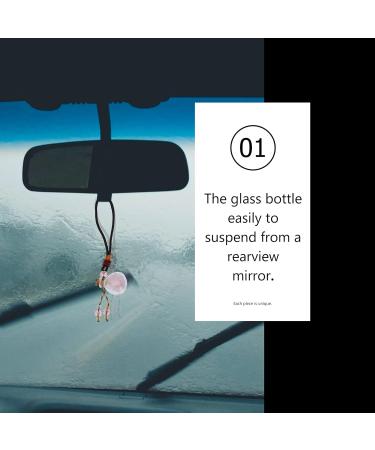 Minkissy 1pc Essential Oil Perfume Bottle Car Diffuser Auto Perfume Bottle Pendant Car Hanging Car Crystal Hanging Accessories Car Interior Ornament Crystal Car Glass Five Elements Stone Assorted Color - Buy Online on SooperMarket.com