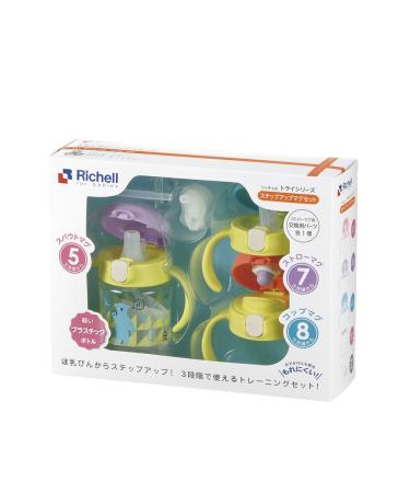 Richell Try Straw Mug Set 270ml - Ideal for Babies 5-8 Months | Step Up Transition Cup - Buy Online on SooperMarket.com