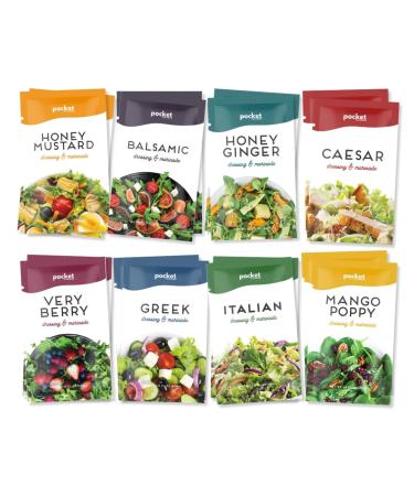 HALL & PERRY Low Calorie Lite Salad Dressing - Pack of 24 - 1 Oz.