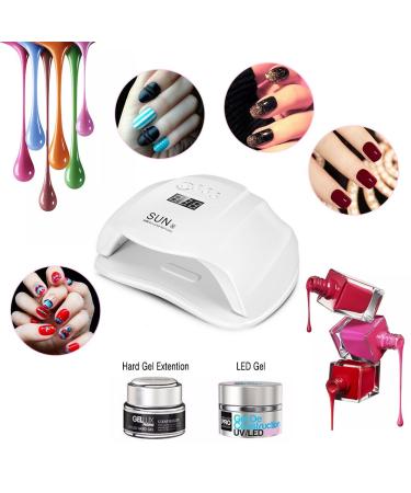 54W Nail Dryer LED Lamp for Gel Nails | Automatic Sensor Timer | Professional Nail Tools for Fingernail & Toenail Care - Buy Online on SooperMarket.com