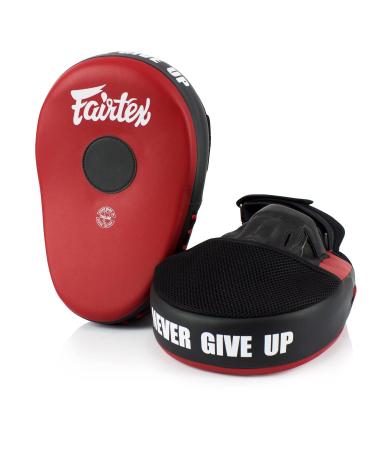 Fairtex FMV13 Maximized Focus Mitts for Boxing, Muay Thai Kickboxing, MMA Red/Black