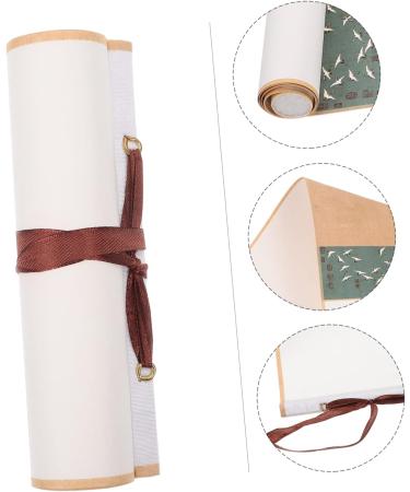 Operitacx 1pc Rice Paper Hanging Shaft Calligraphy Blank Chinese Scroll Chinese Scroll Paper Child Paint Batik - Buy Online on SooperMarket.com