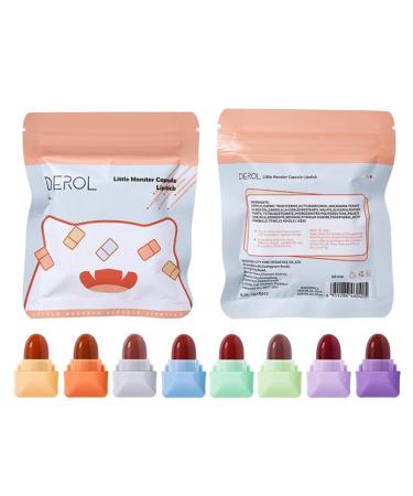 Certainoly lipstick set 8 Colors Candy Ma.tte lipstift set waterproof Cup lipstick ma.tt long -lasting capsules lipstick make -up gift set for women & girls