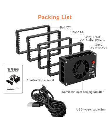 Shentec Camera Fan for ZV-E1 ZV-1F ZV-1 & ZV-E10L - Optimize Cooling for Your Sony Camera - Buy Online on SooperMarket.com