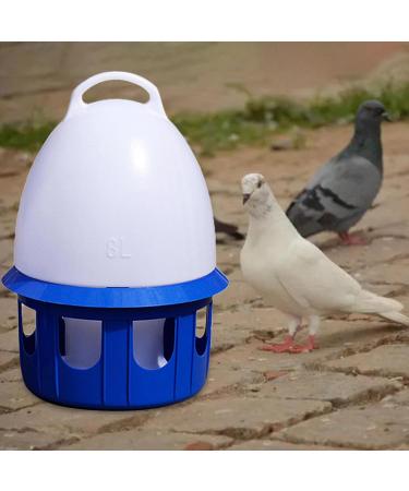 LOVIVER Portable Pigeon Waterer Drinker Cage Accessories Water Pot Container Water Bottle Automatic Bird Water Dispenser for Parrot Parakeet Dove 8L D 22cm H 38CM - Buy Online on SooperMarket.com