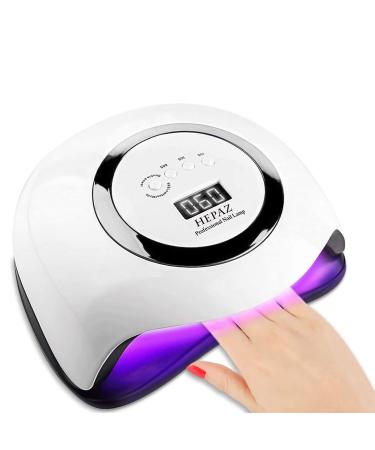 LED UV lamp nail dryer for gel nail polish Hepaz Auto-Sensor hardening lamp with 4 timer settings nail tools for fingernail and toenail