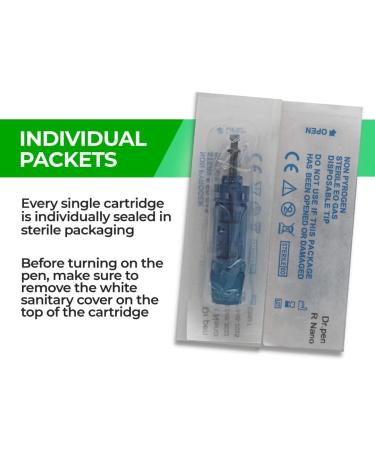 Dr. Pen Ultima M8S / A9 0.25mm Round Nano Cartridges - 10 Pack Disposable Replacement Parts - Buy Online on SooperMarket.com
